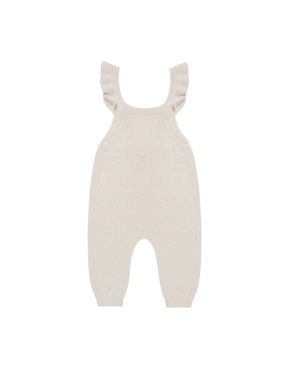 Quincy Mae Pointelle Knit Overalls.